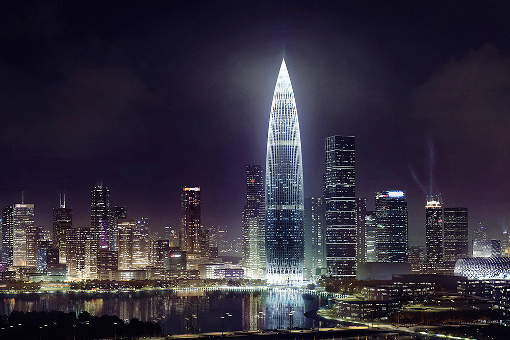 银娱优越会幕墙华南大区中标 深圳南山区第一高楼